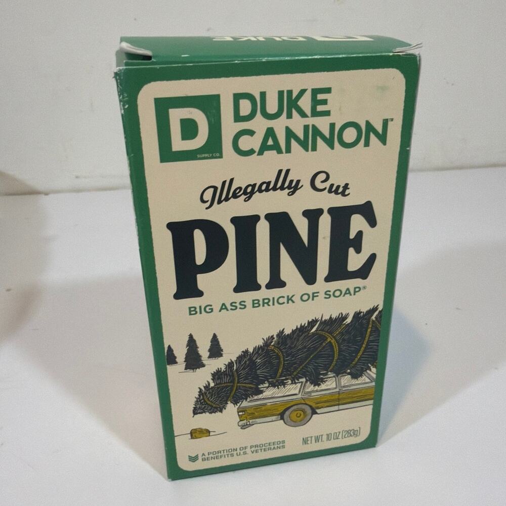 Duke Cannon Illegally Cut Pine Big Ass Brick of Soap 10 oz Bar NEW